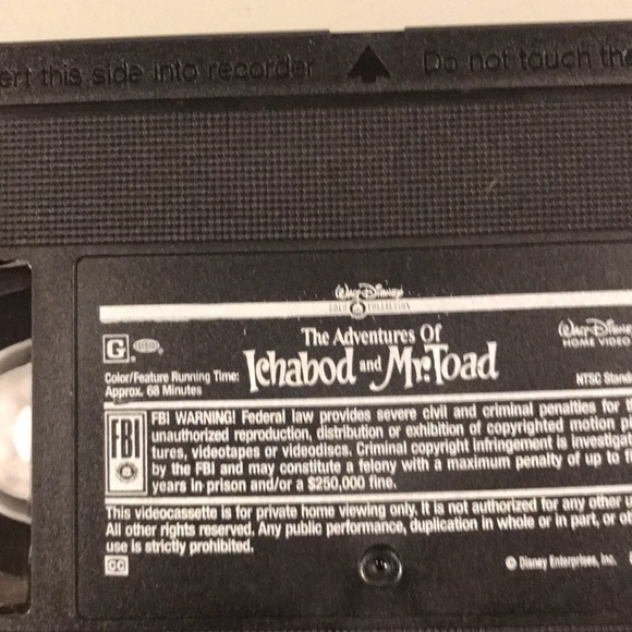 Disney The Adventures of Ichabod and Mr. Toad (VHS 2000 Gold Collection Edition - Picture 8 of 11